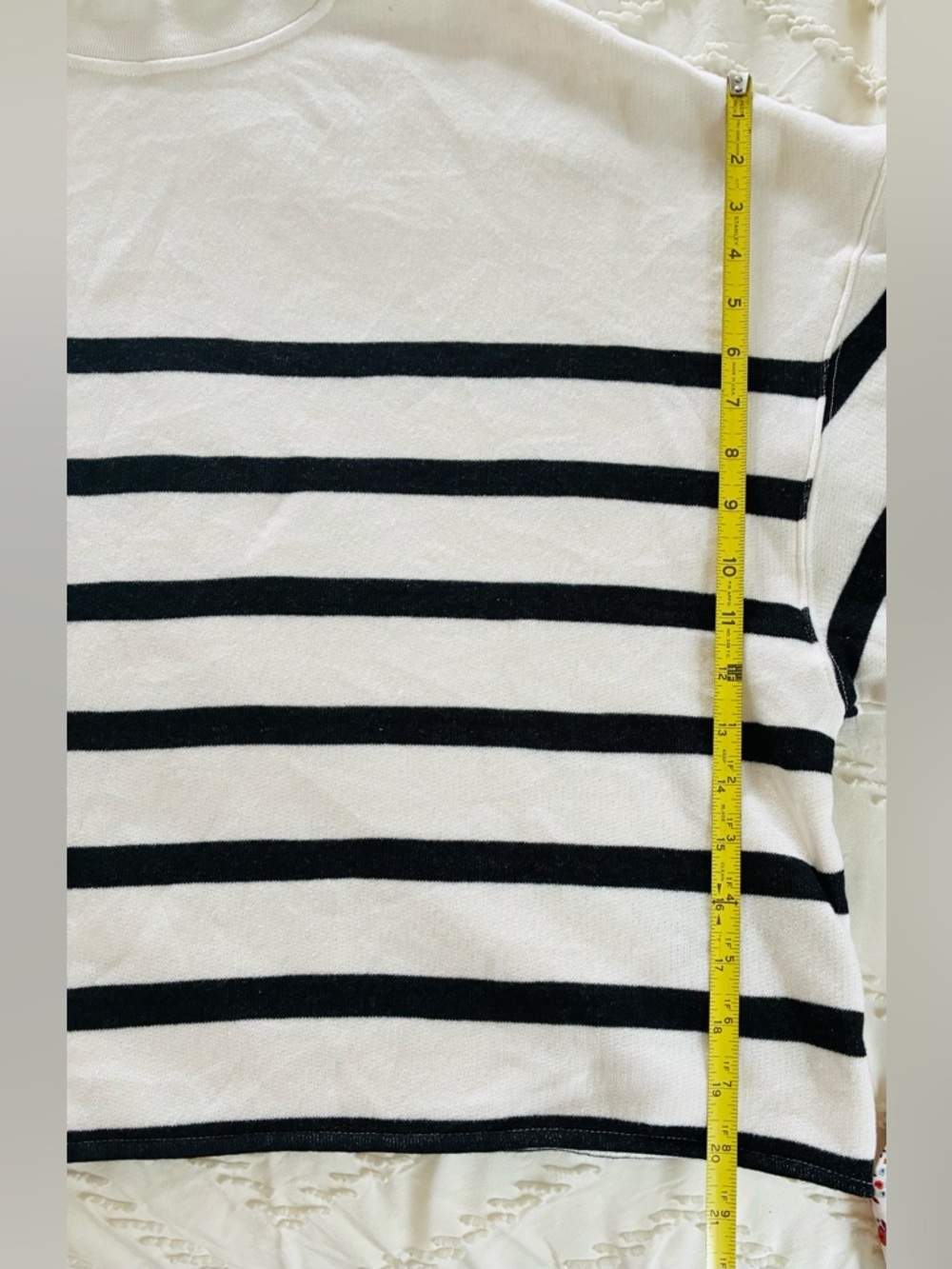 J.CREW Heritage terry mockneck sweatshirt in stripe 2X - Picture 8 of 11